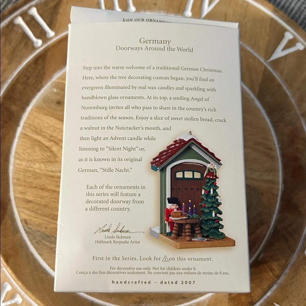 Hallmark Christmas tree ornament GERMANY doors around the world 1st in series